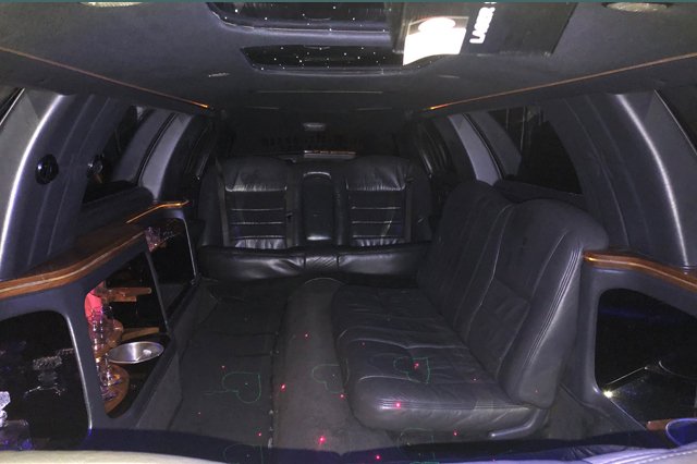 black leather seats